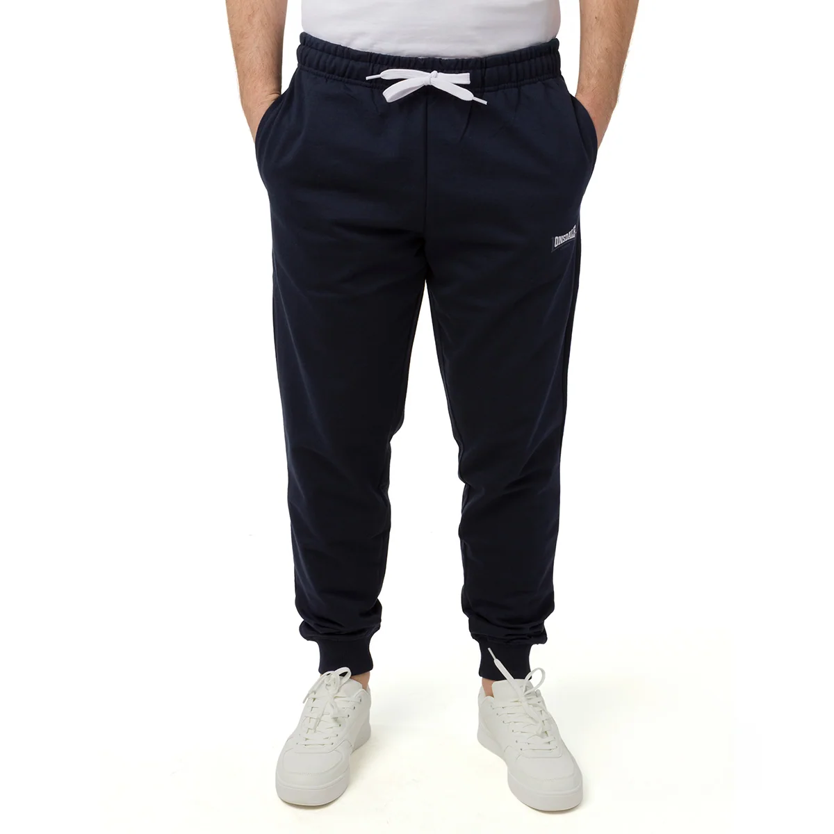 Pantaloni sportivi blu navy da Uomo con logo e tasche Lonsdale