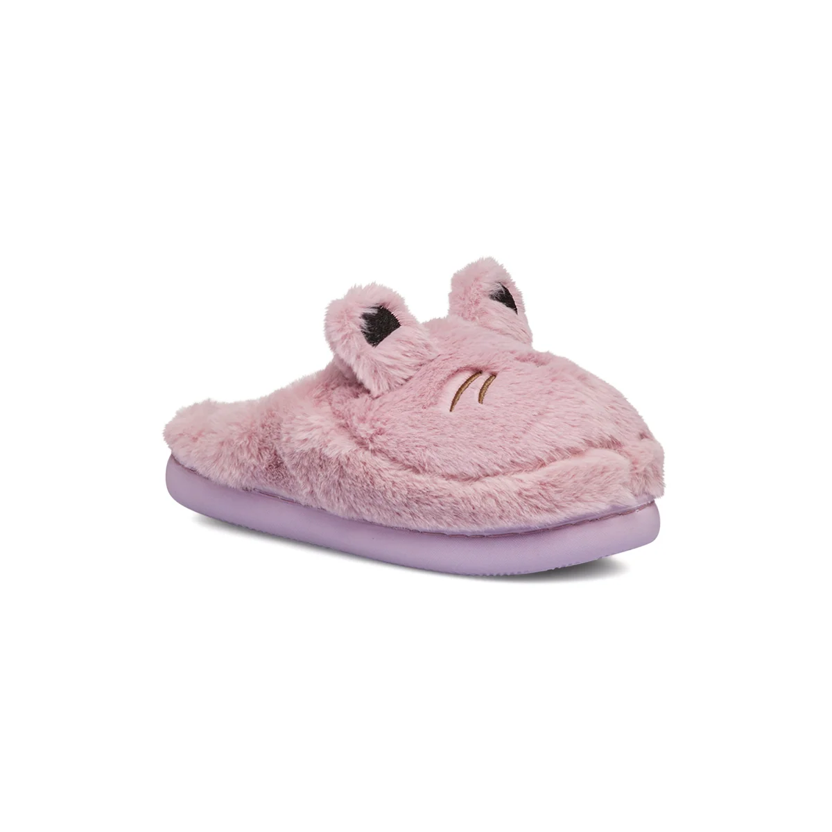 Pantofole a forma di gatto lilla da ragazza Feetty