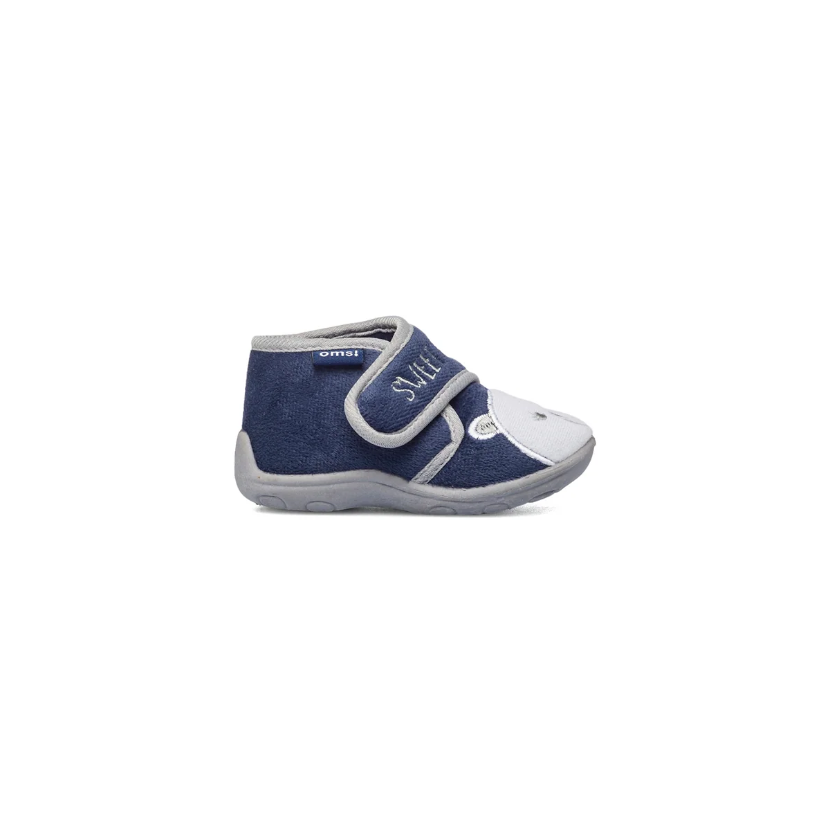 Pantofole da bambino blu con orsetto Original Marines