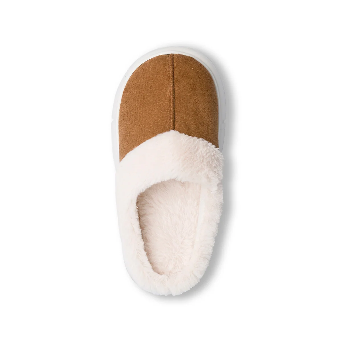 Pantofole effetto scamosciato color cuoio da Donna Jog