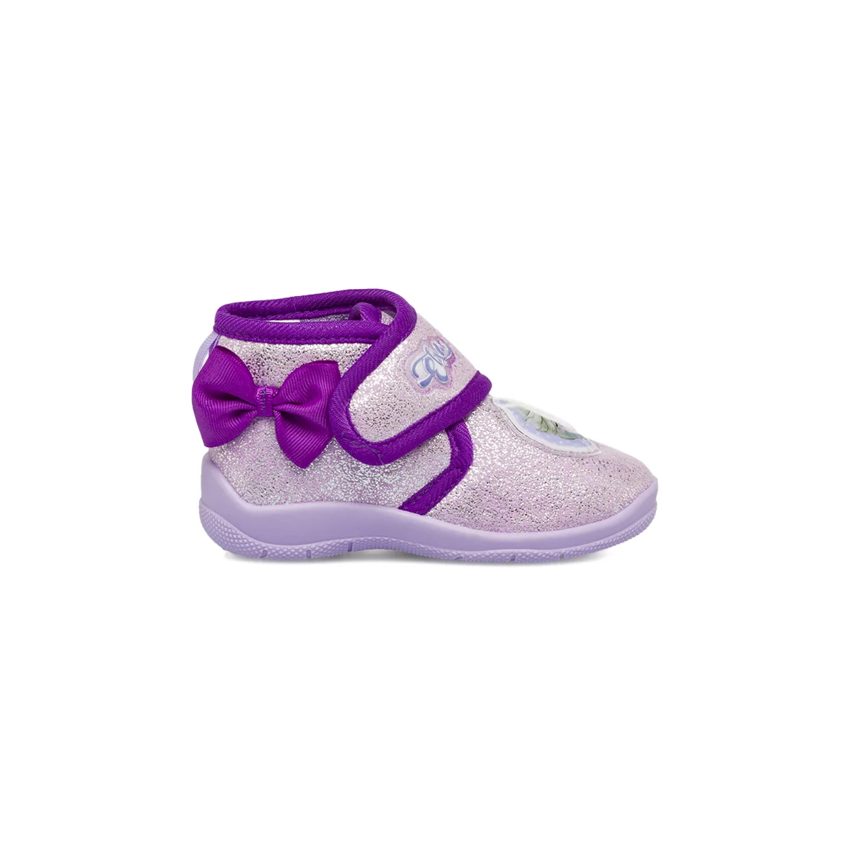 Pantofole lilla Bambina con glitter e strappo di Elsa Frozen