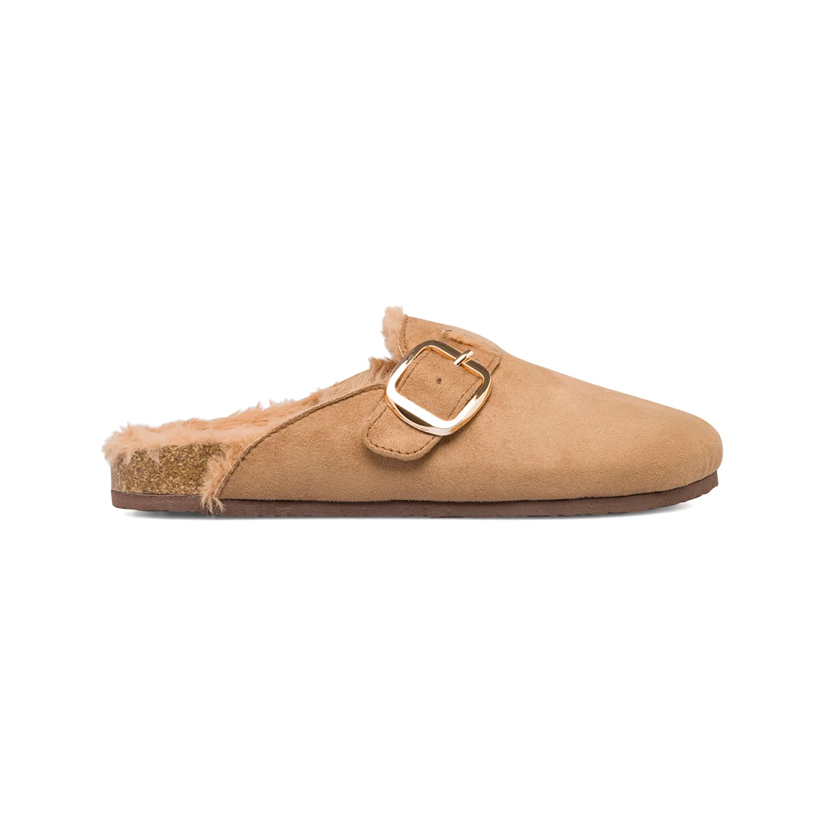 Pantofole marroni da donna con cinturino Lora Ferres