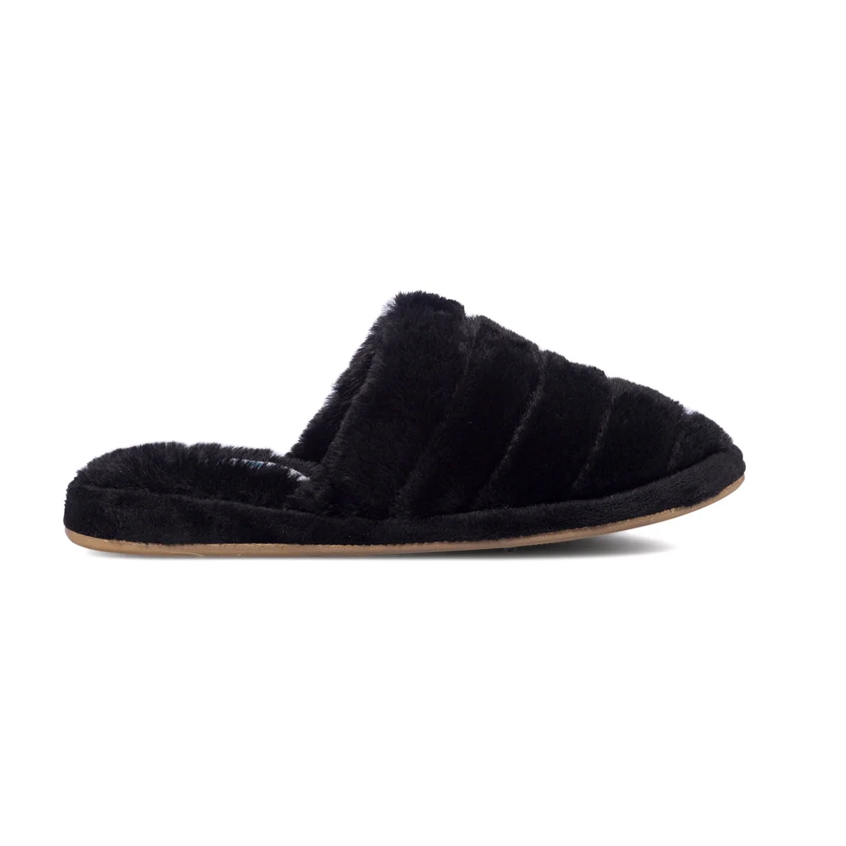Pantofole nere in pelliccia da donna Mi@Mi