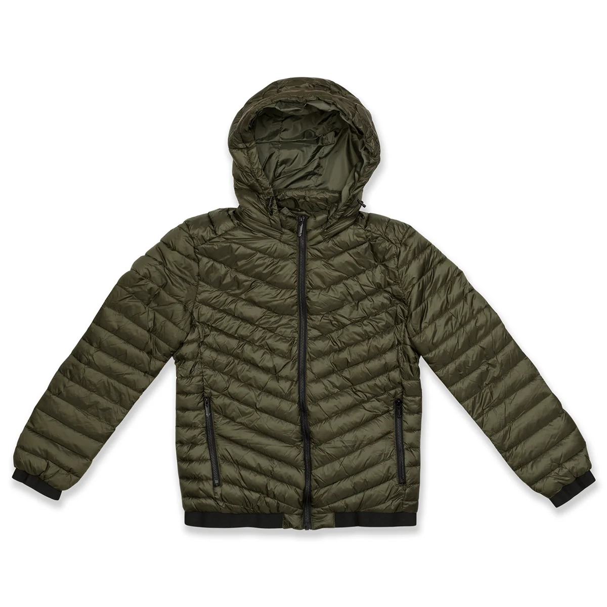 Piumino verde con tasche frontali Gate 76