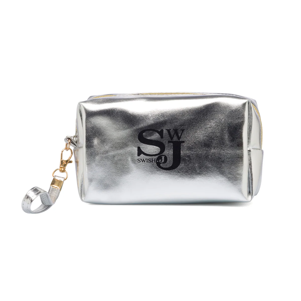 Pochette argento effetto laminato Swish Jeans