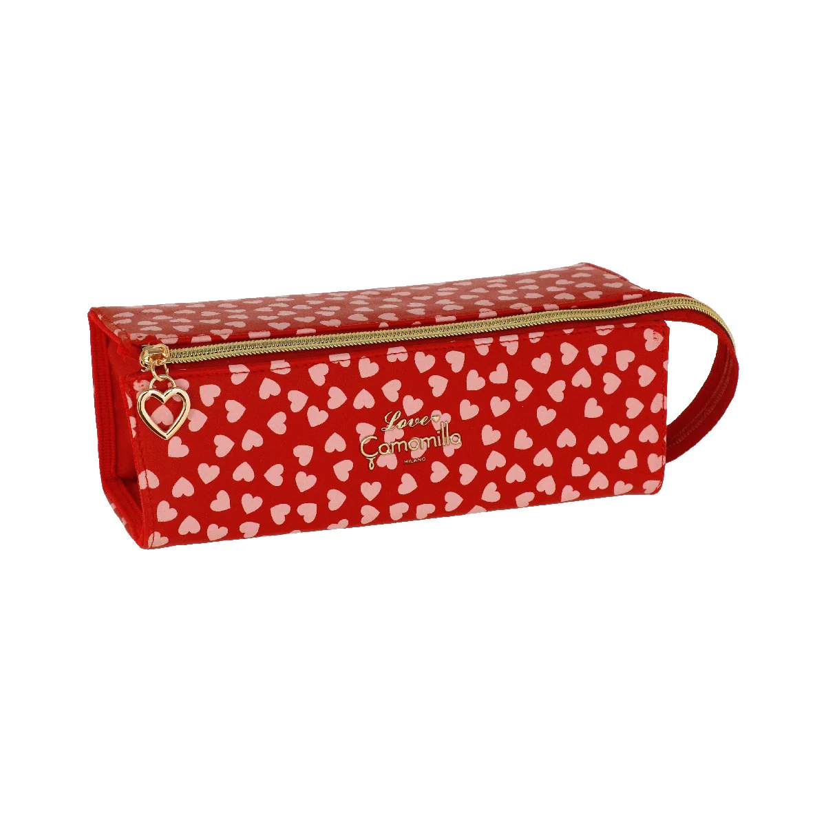 Pochette rossa da Donna con stampa cuori Camomilla Milano