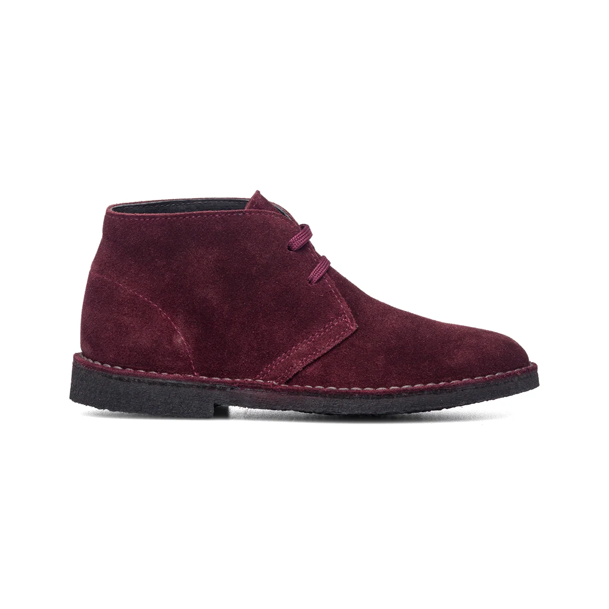 Polacchine bordeaux in pelle scamosciata Primopiano