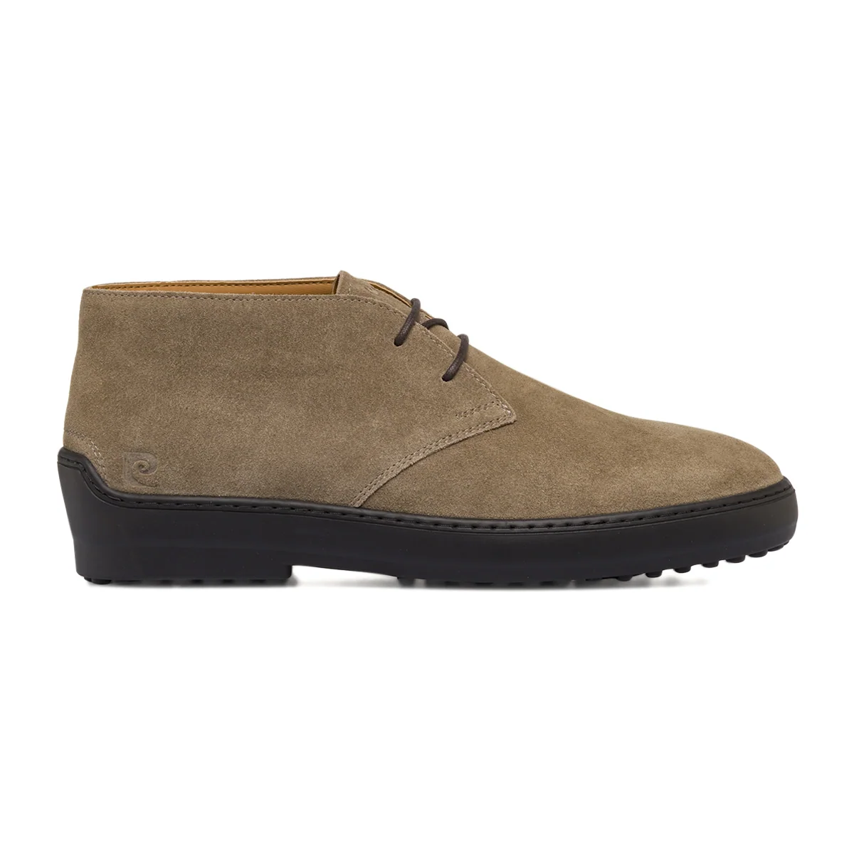 Polacchine Uomo color khaki in pelle scamosciata Pierre Cardin