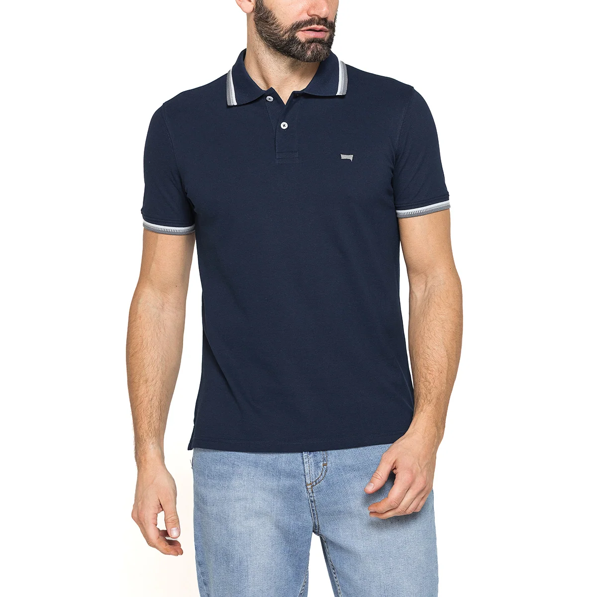 Polo da Uomo a maniche corte in cotone con logo Carrera Jeans