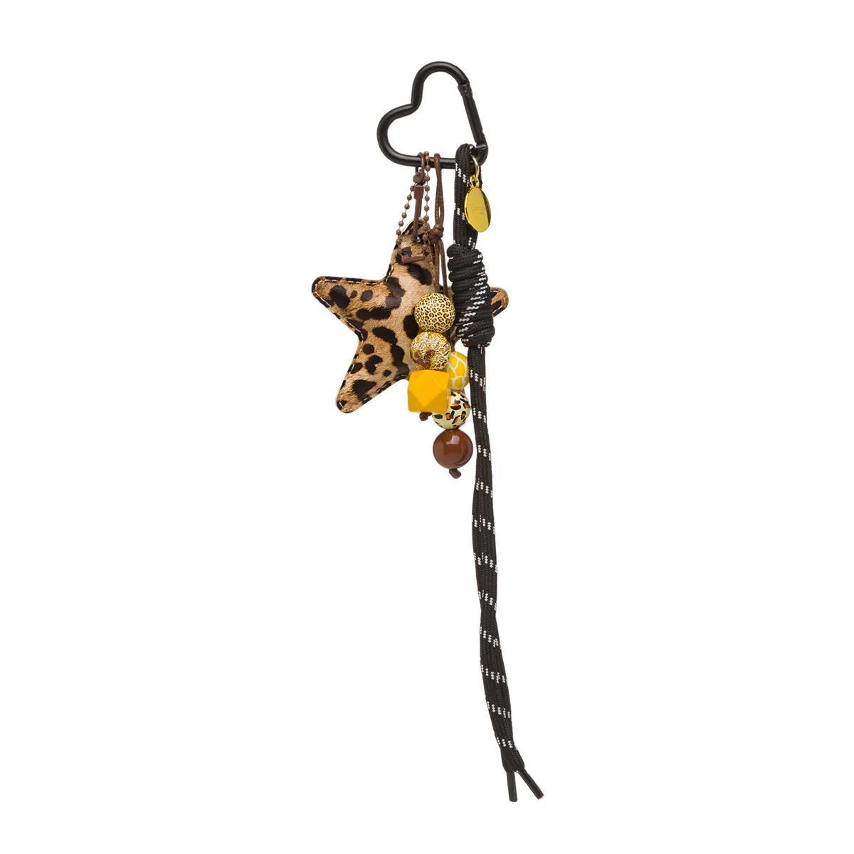 Portachiavi Charm Multicolore con stella maculata Camomilla Milano