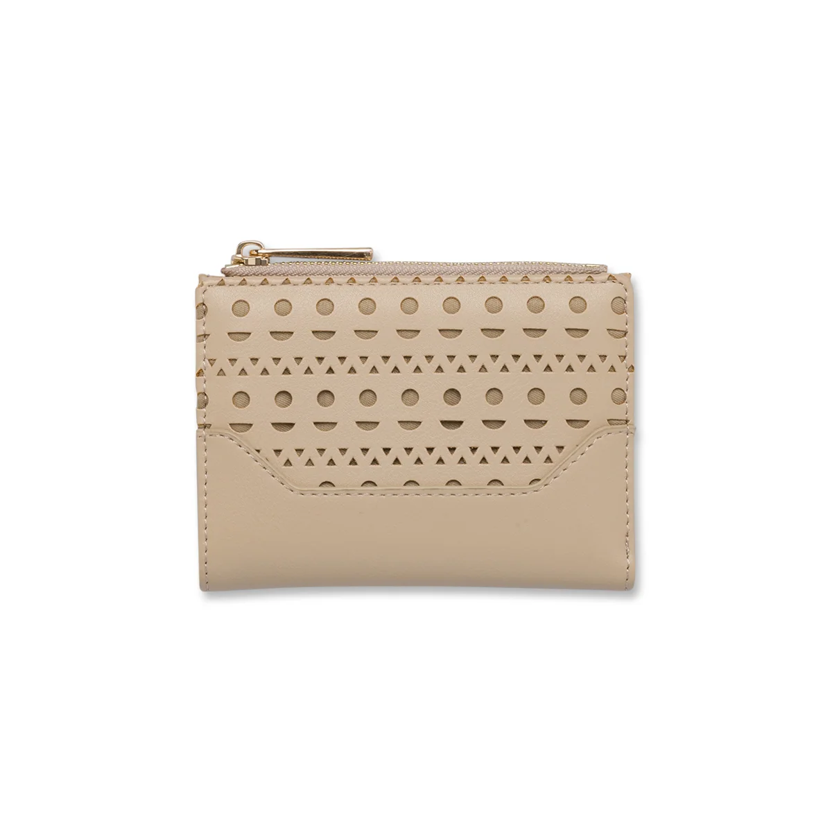 Portafoglio beige da Donna con motivi geometrici Lora Ferres