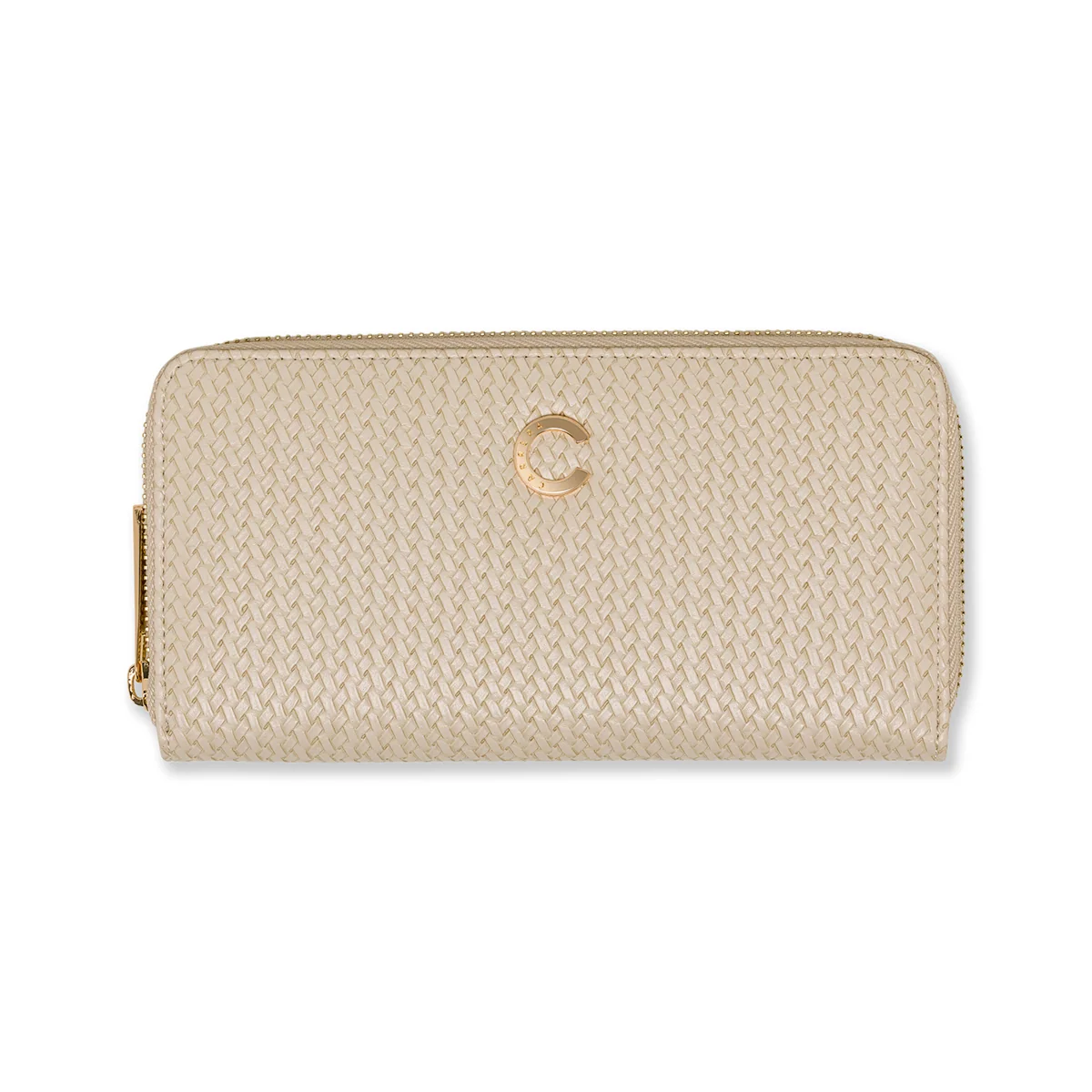 Portafoglio beige effetto intrecciato Carrera Jeans Florence