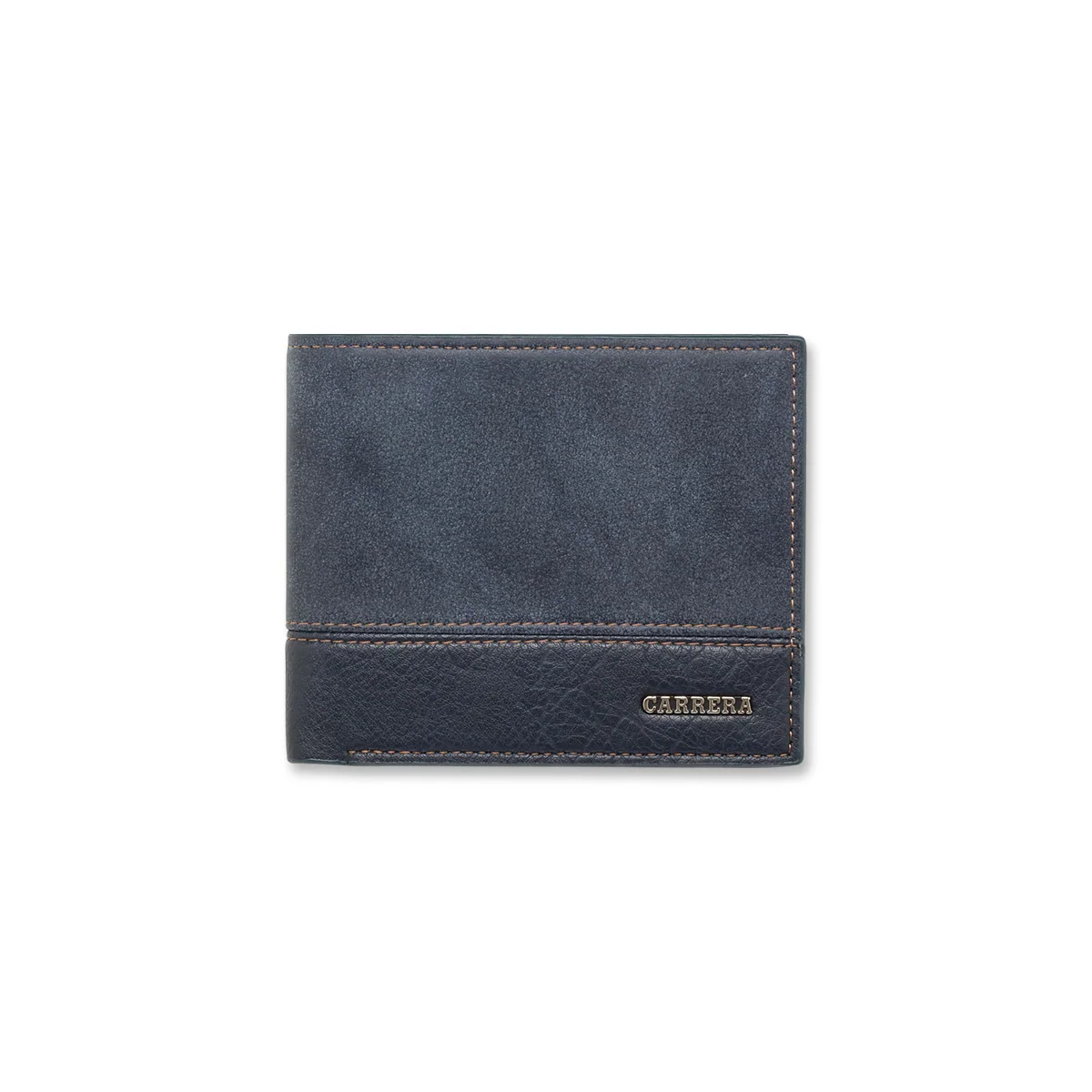 Portafoglio blu da uomo con logo in metallo Carrera Jeans New York
