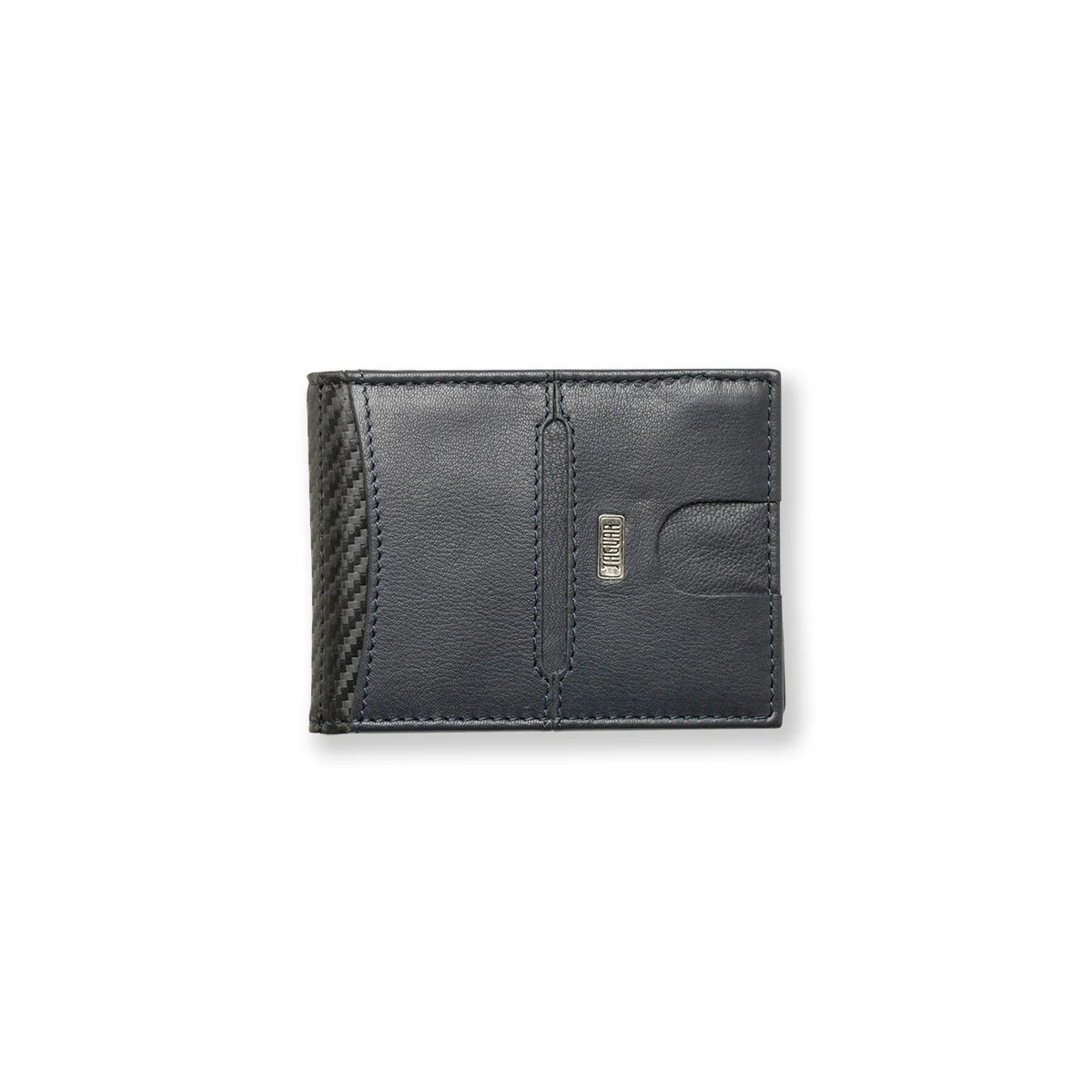 Portafoglio blu in pelle Jaguar