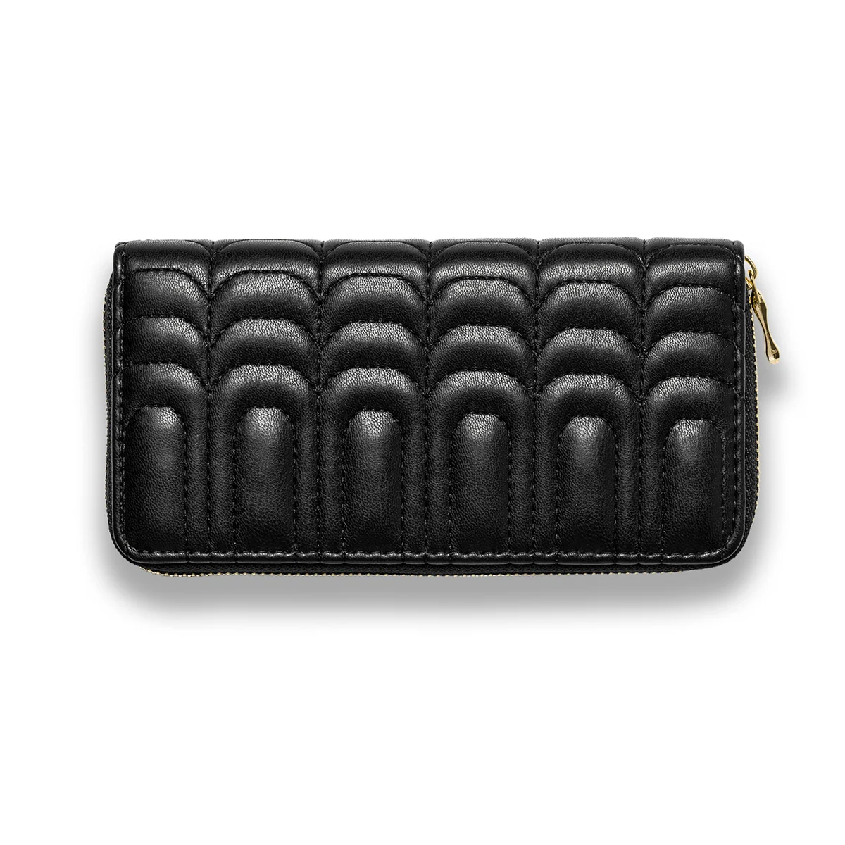 Portafoglio nero con zip Le Najadi