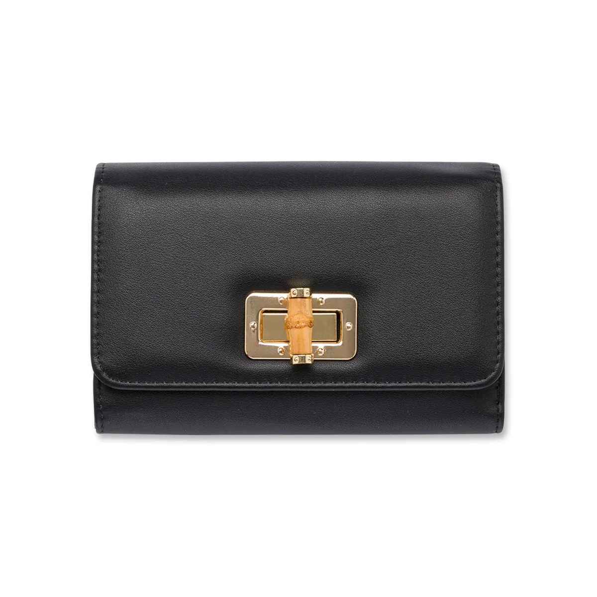 Portafoglio nero da donna con logo Romeo Gigli Milano Misty