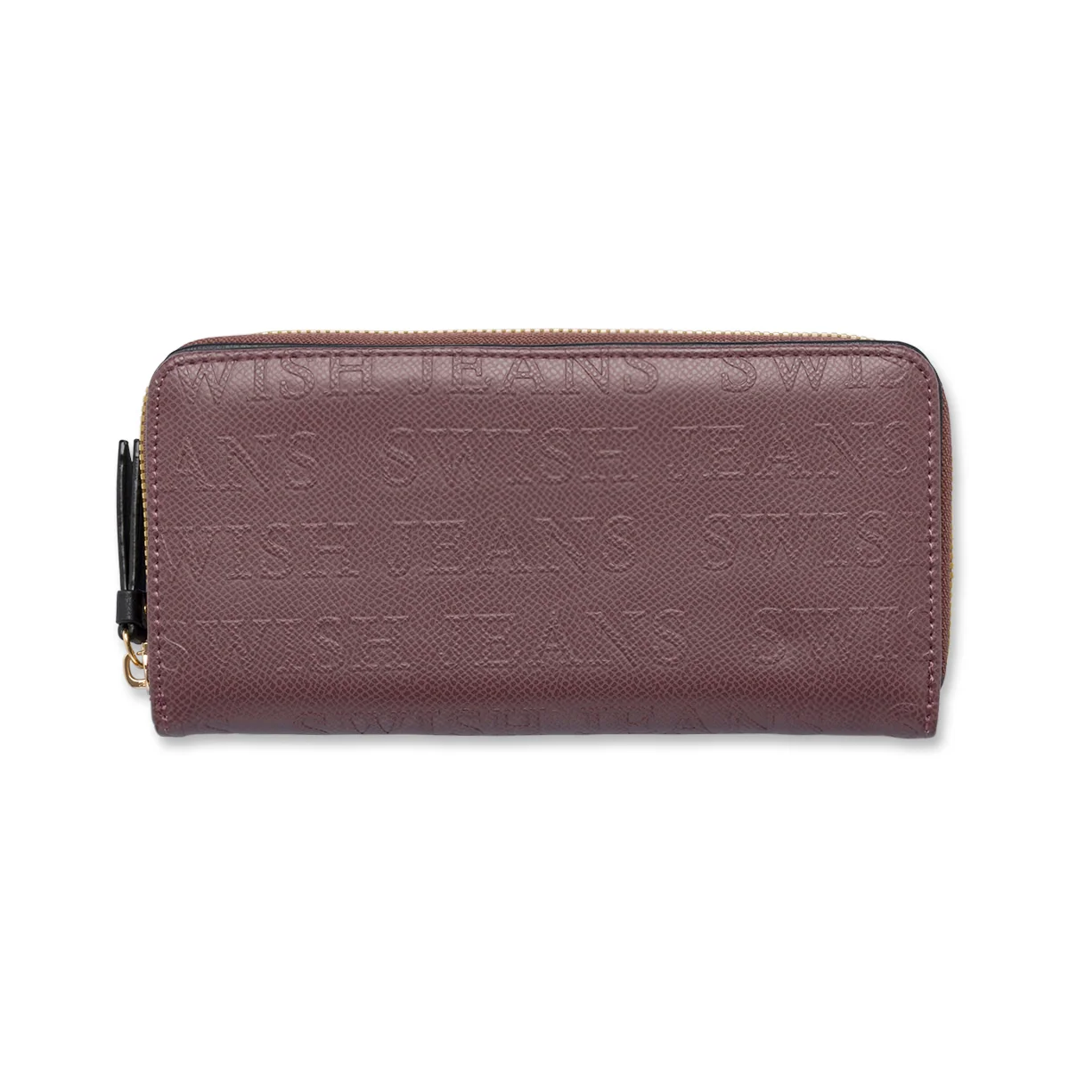Portafoglio taupe da donna con stampa monogramma Swish Jeans