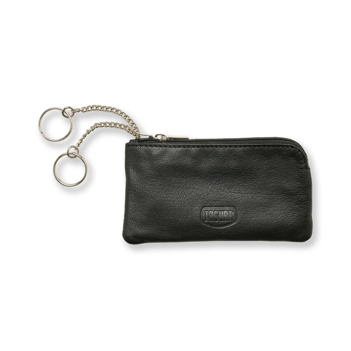 Portamonete nero in pelle Jaguar