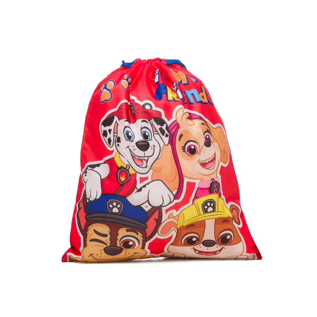 Sacca portatutto blu con stampa Paw Patrol