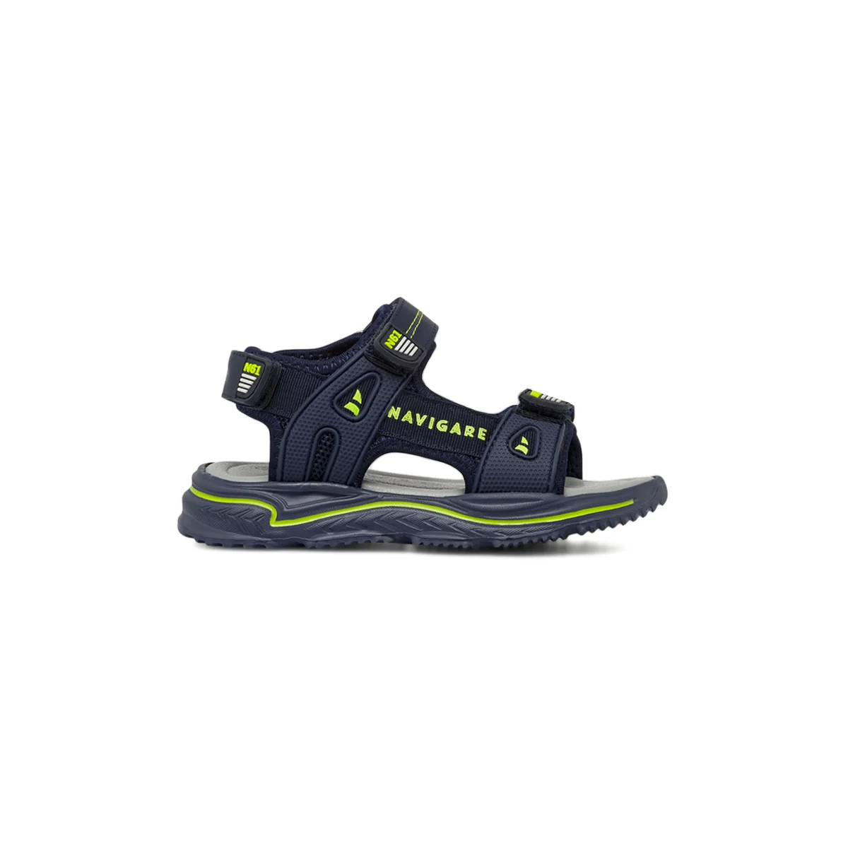 Sandali Bambino Blu con triplo strappo e suola grip Navigare