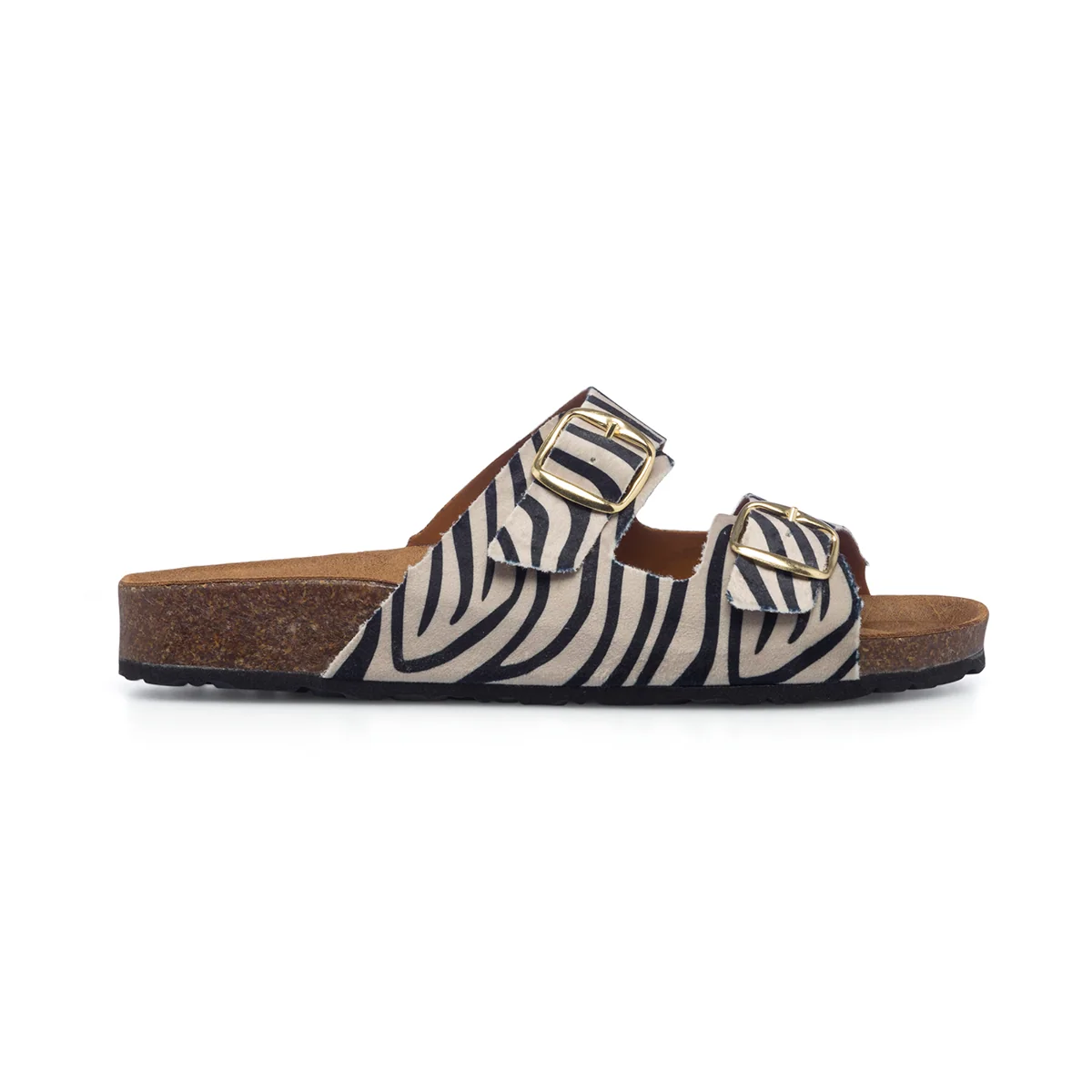 Sandali bassi effetto animalier da donna Lora Ferres On The Beach