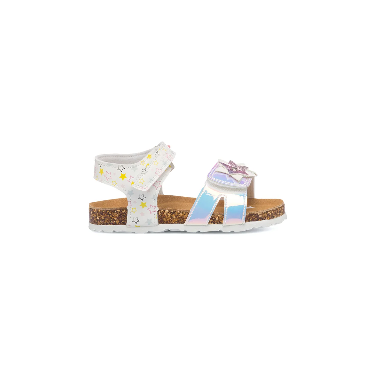 Sandali bianchi da bambina con dettaglio laminato Lumberjack Mac