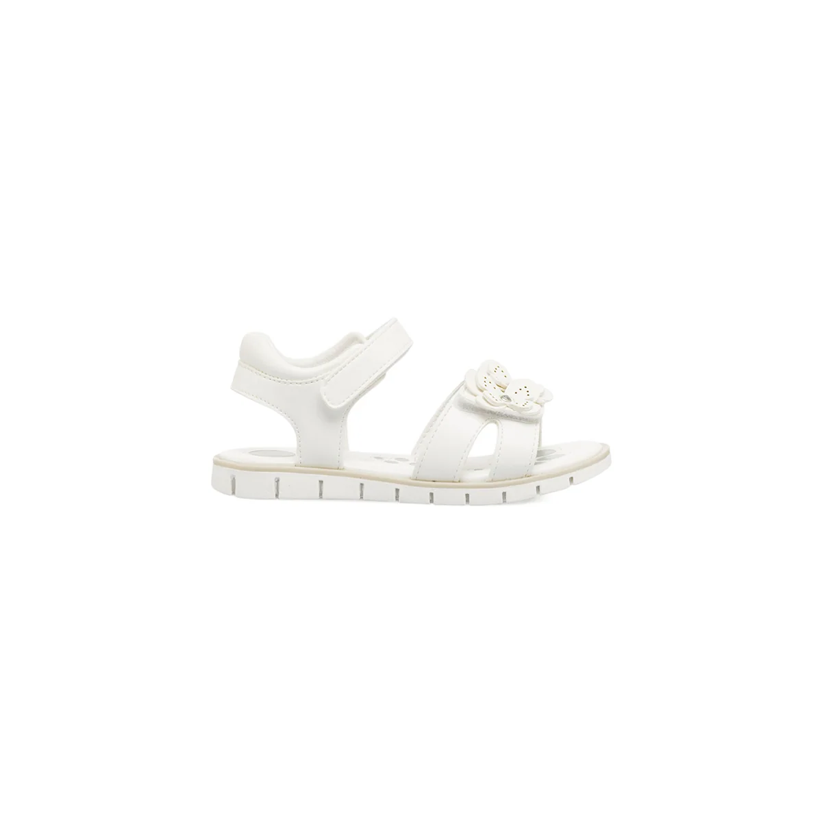 Sandali Bianchi da Bambina con farfalle decorative e strappo Chicco