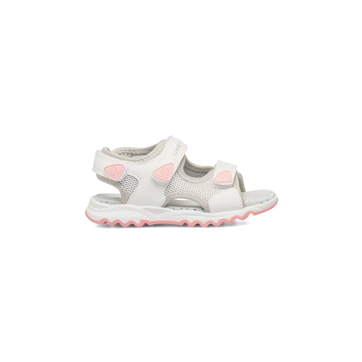 Sandali bianchi da bambina con inserti in mesh Lumberjack Toby