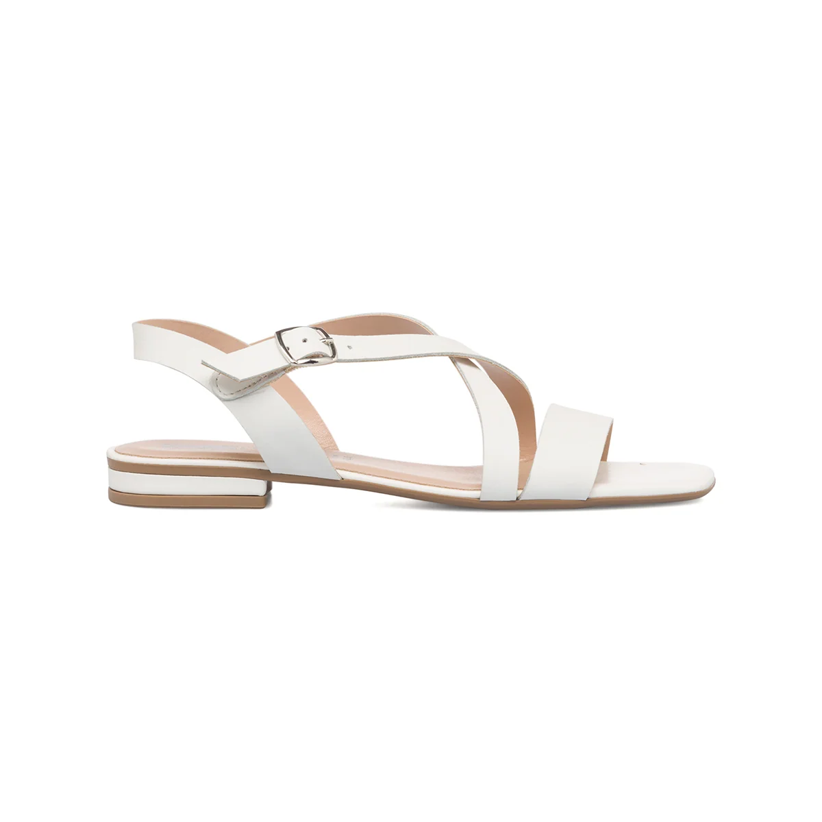 Sandali bianchi in pelle da donna Primopiano