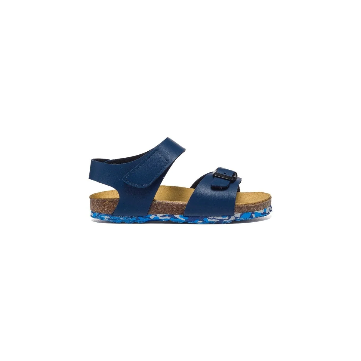Sandali blu con suola multicolore Weep & Smile
