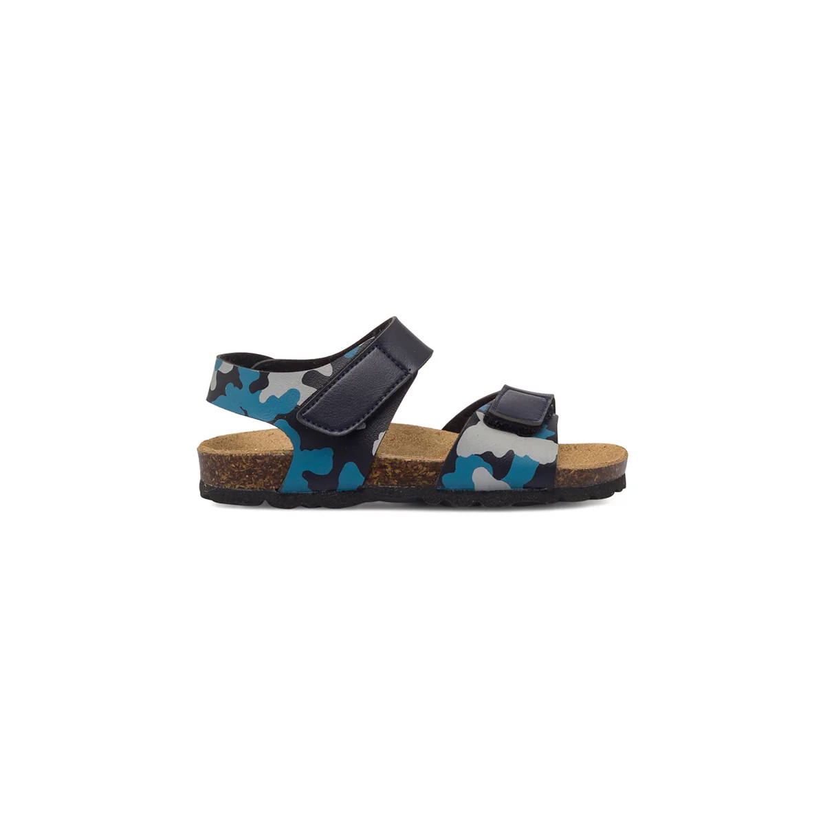 Sandali blu navy da bambino con stampa campuflage Weep & Smile