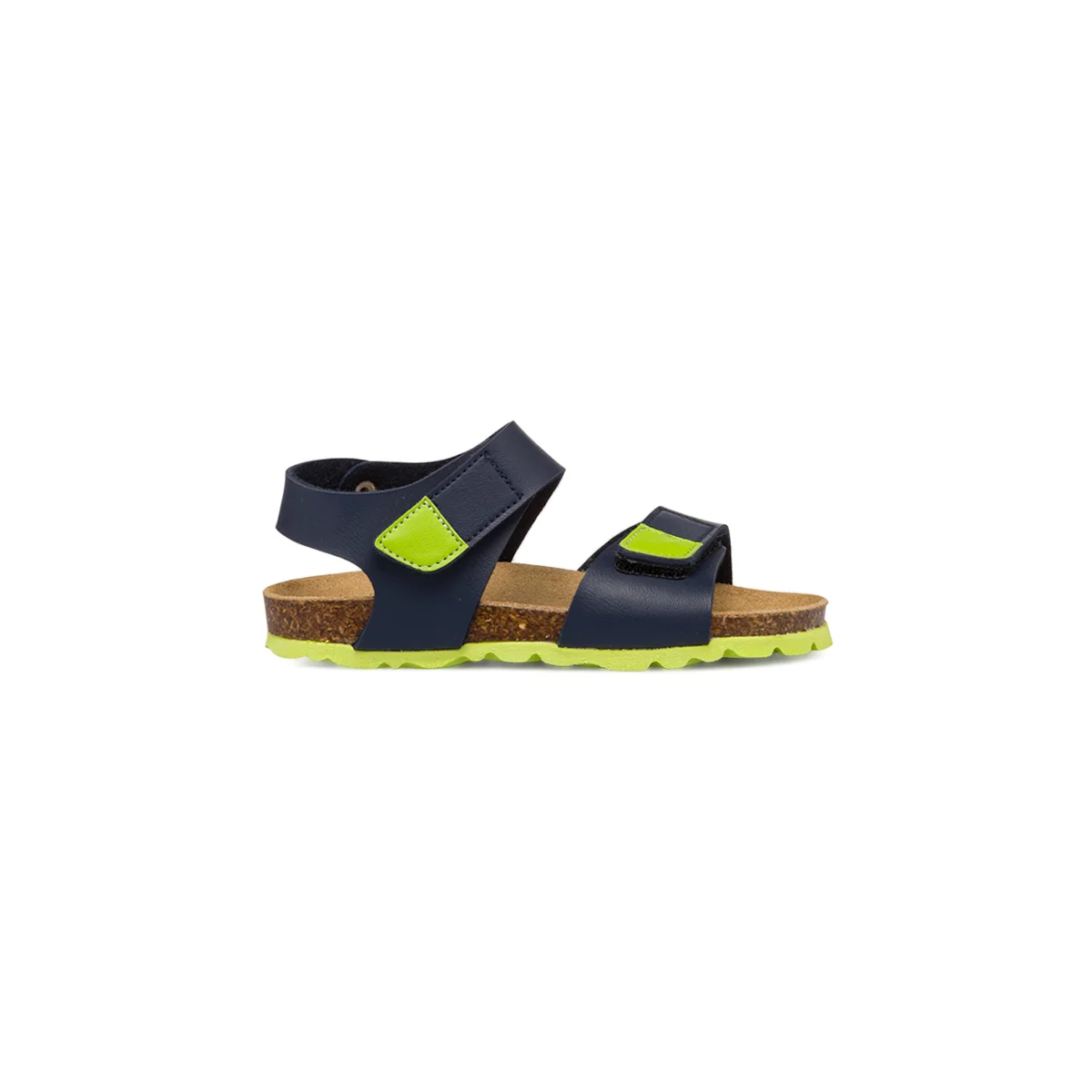 Sandali blu navy e lime da ragazzo Weep & Smile
