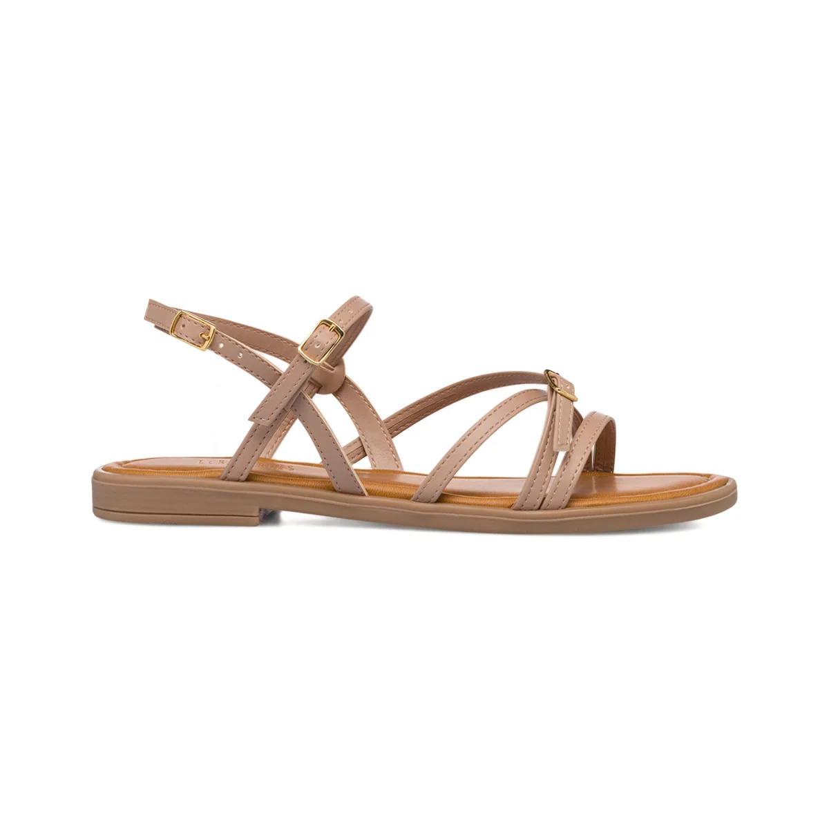 Sandali da donna beige con cinturini regolabili Lora Ferres