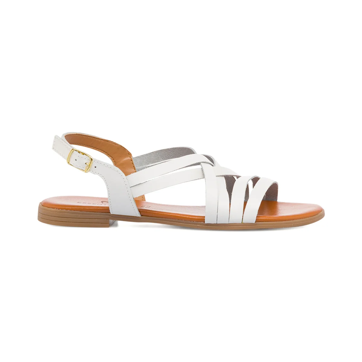 Sandali da donna bianchi in pelle P Essentials