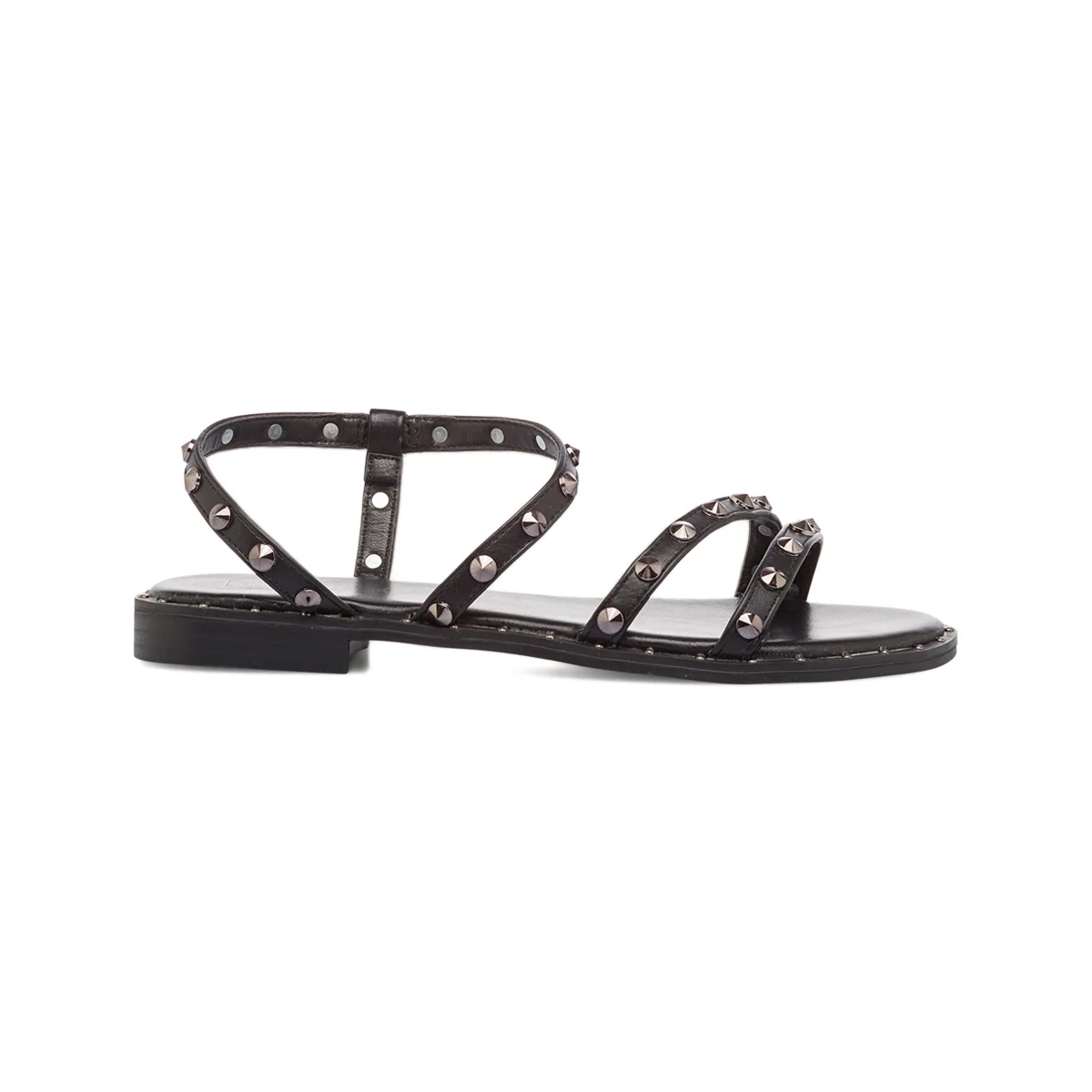 Sandali da donna neri con borchie Lora Ferres
