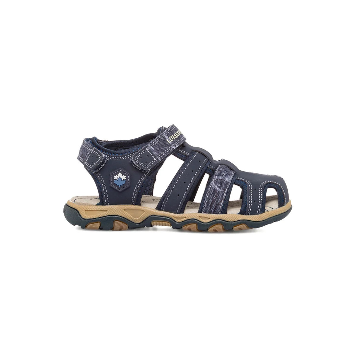 Sandali da ragazzo blu navy con logo Lumberjack Levi