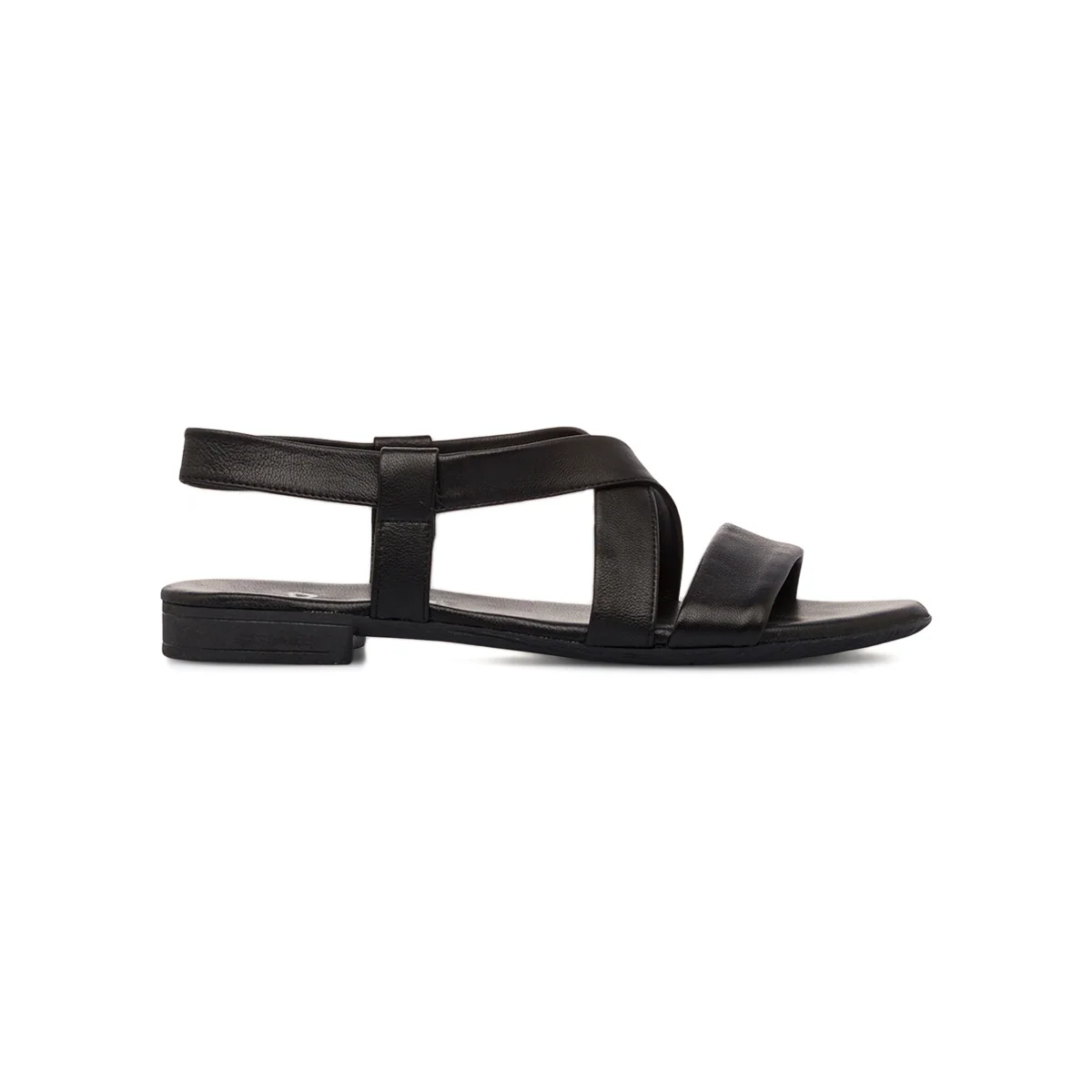Sandali flat neri da Donna in pelle P Essentials