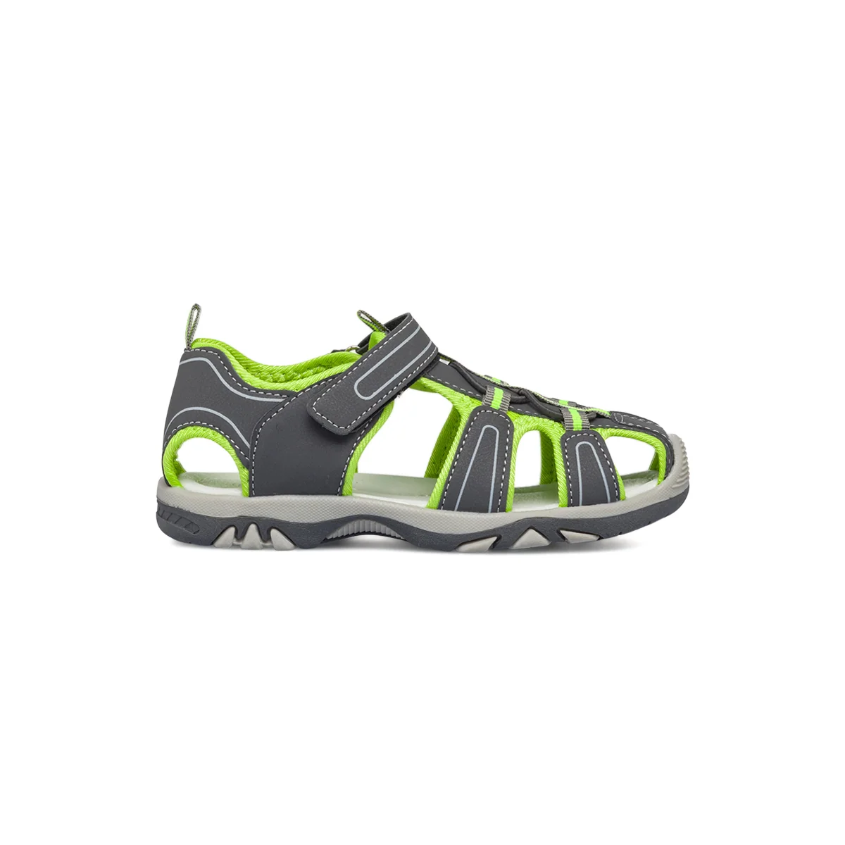 Sandali grigi e lime da bambino Space Boy