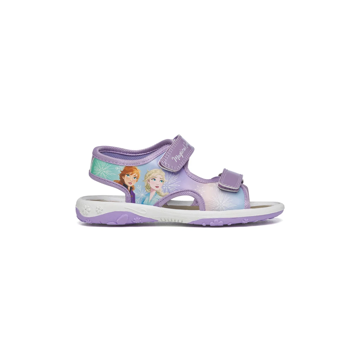 Sandali lilla con stampa Frozen