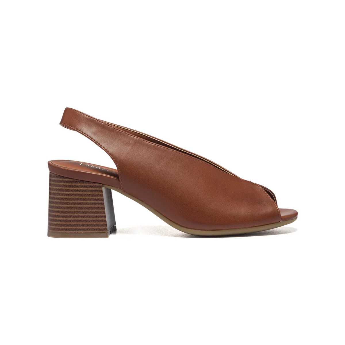 Sandali marroni con tacco 6 cm Lora Ferres