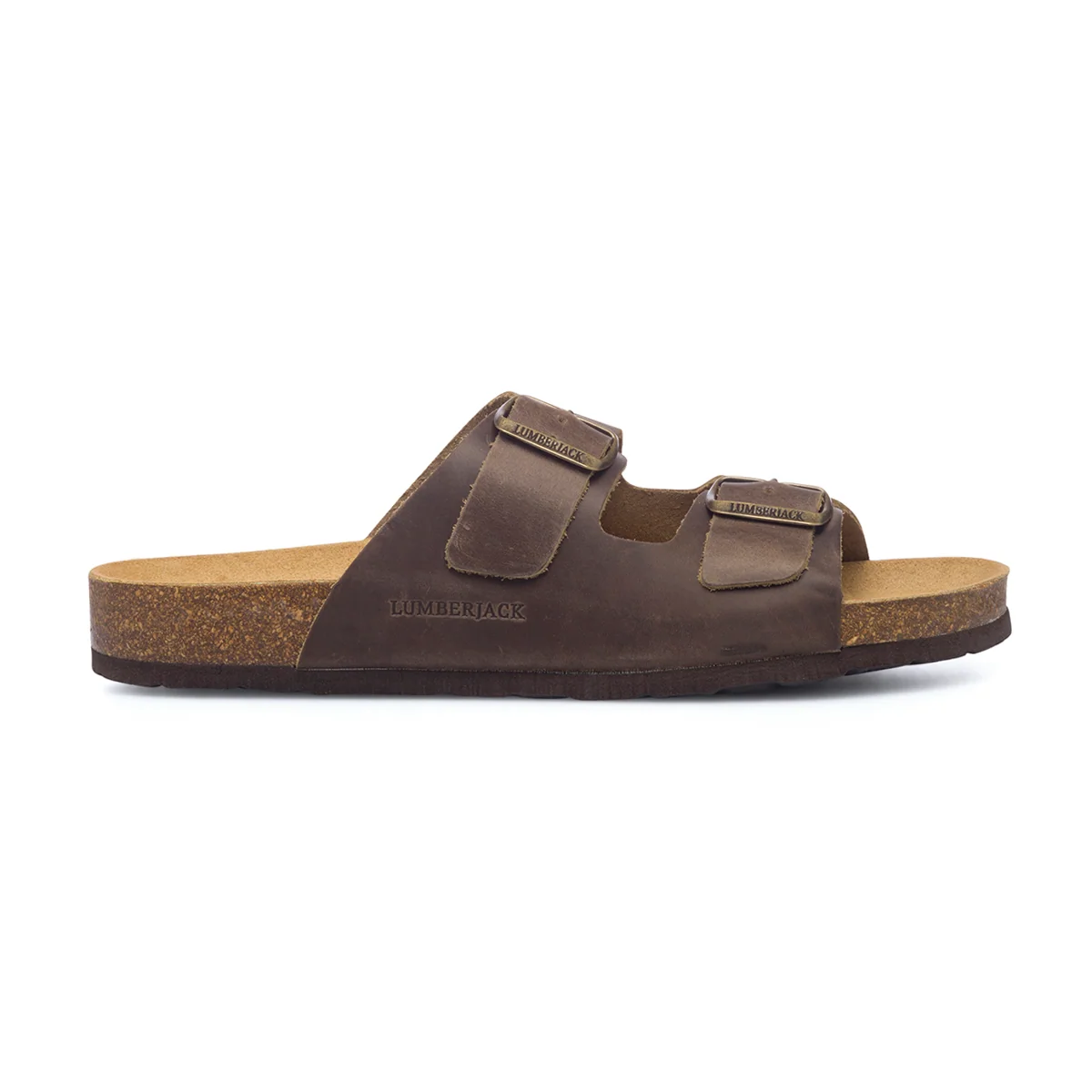Sandali marroni in pelle da uomo Lumberjack Flint