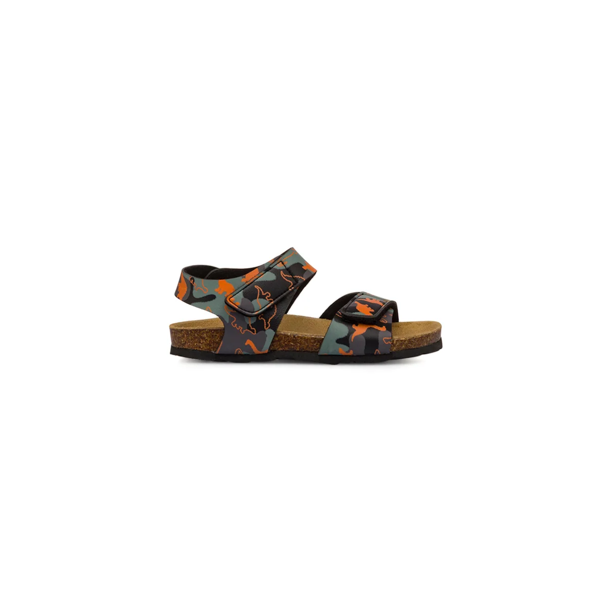 Sandali Neri da Bambino con stampa camouflage Weep & Smile