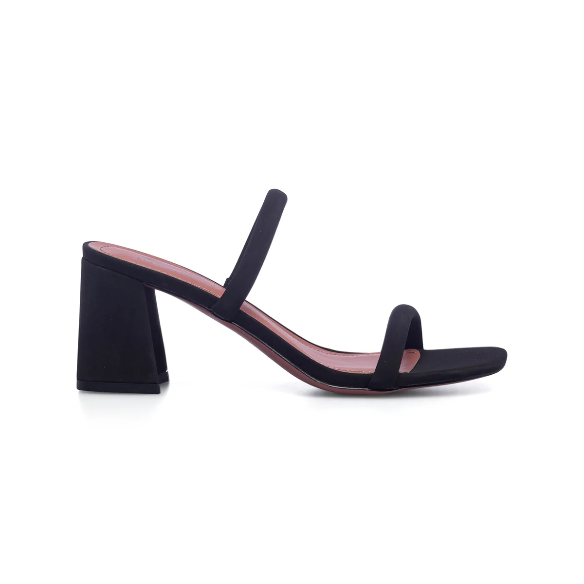 Sandali neri in "pelle vegana" con tacco a blocco 7 cm e punta quadrata Call It Spring Kaiaa