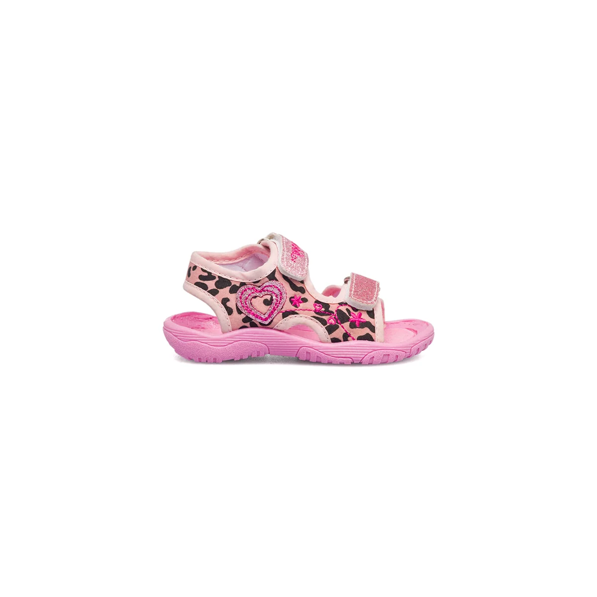 Sandali rosa da bambina con stampa animalier Snoopy