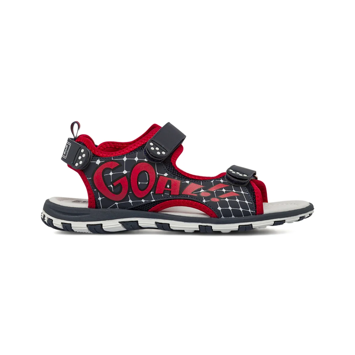 Sandali sportivi da Ragazzo blu con scritte rosse e strappo Space Boy