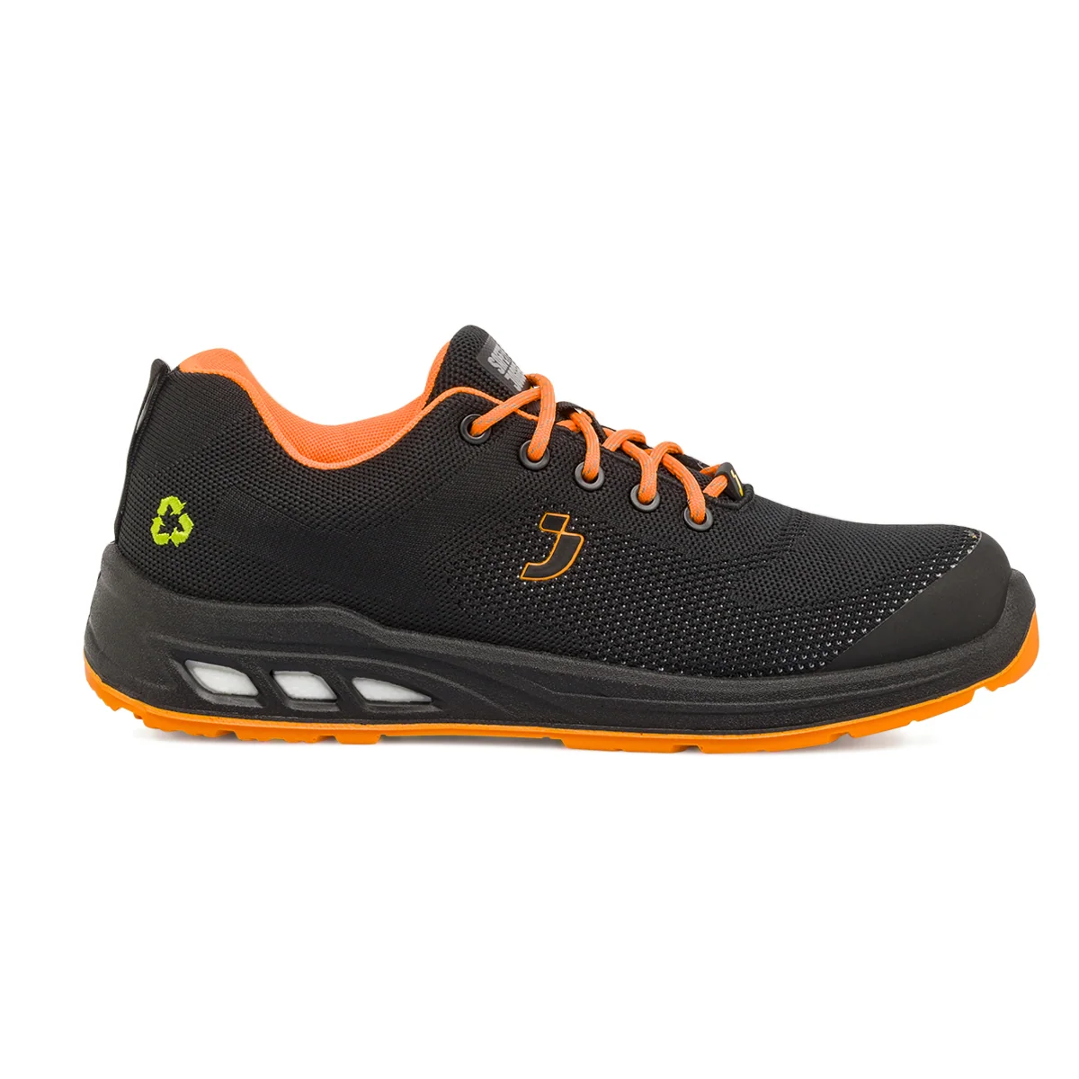 Scarpe antinfortunistiche da Uomo nere e arancioni Safety Jogger