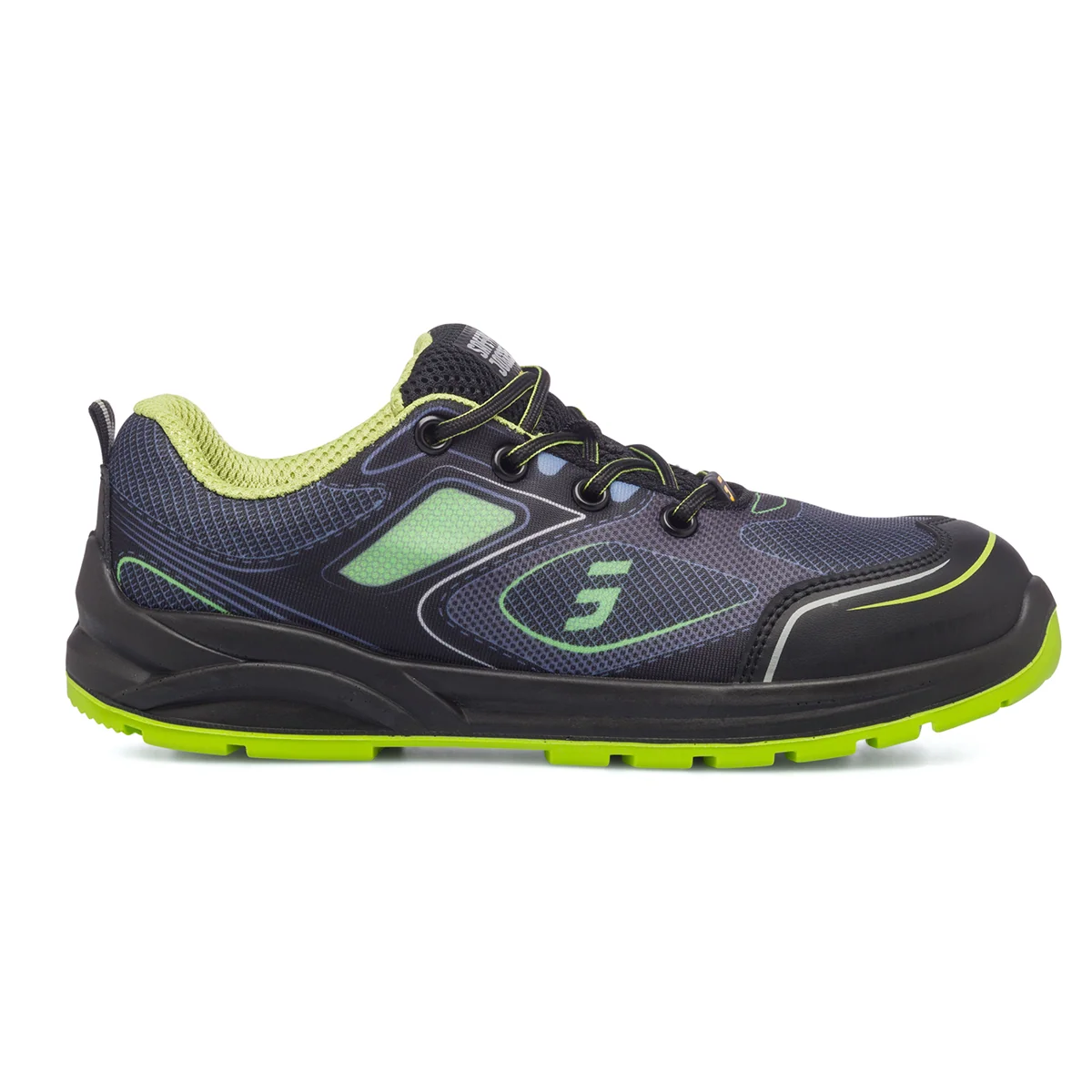 Scarpe antinfortunistiche S1P nere e lime da uomo Safety Jogger Cador