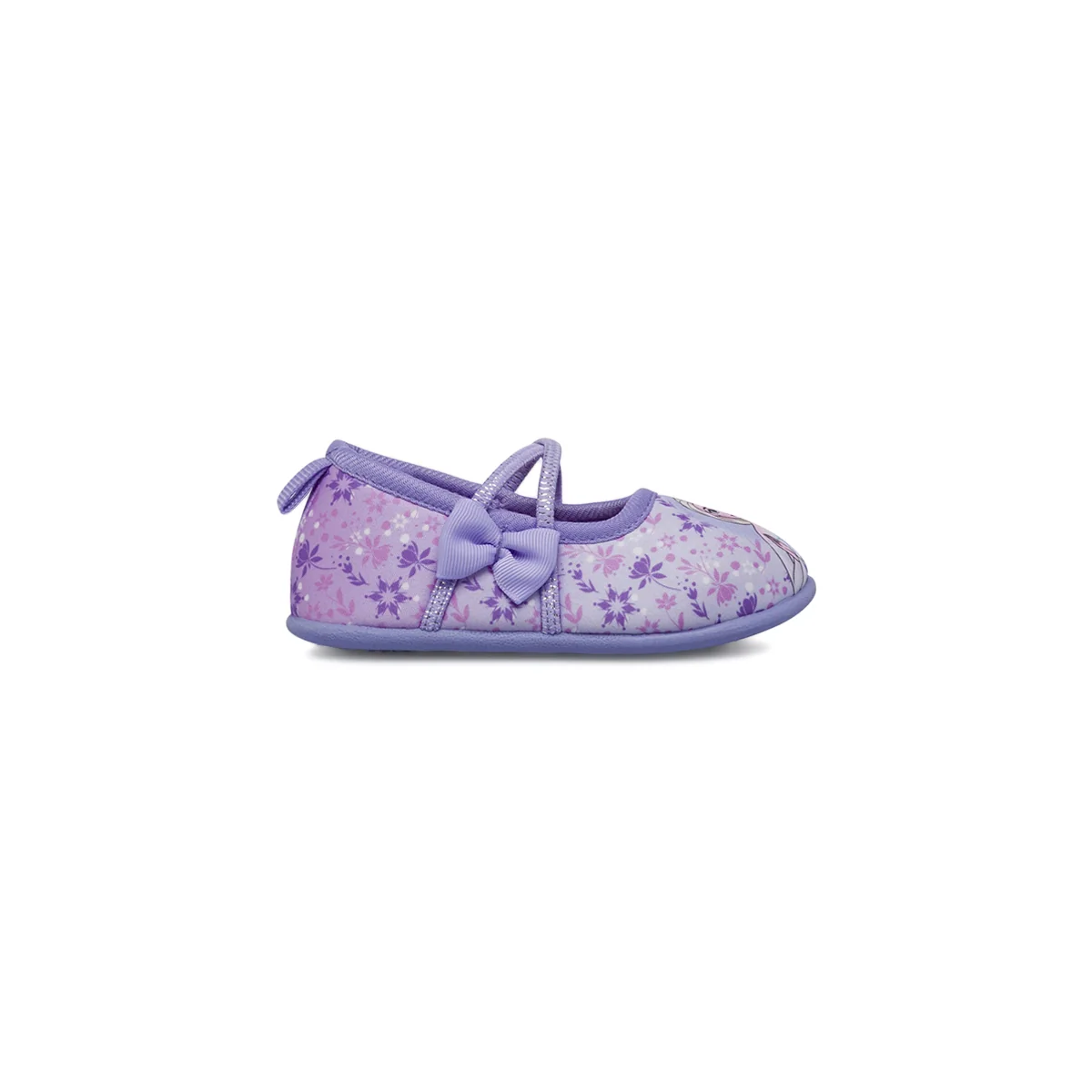 Scarpe Antiscivolo viola da Bambina con fiocco Frozen