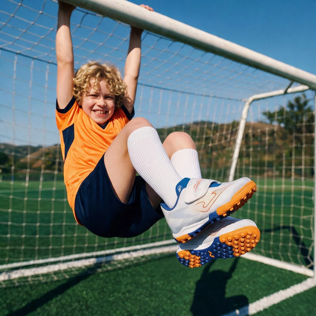 Scarpe da calcetto bianche Bambino con strappi TURF Joma Supercopa