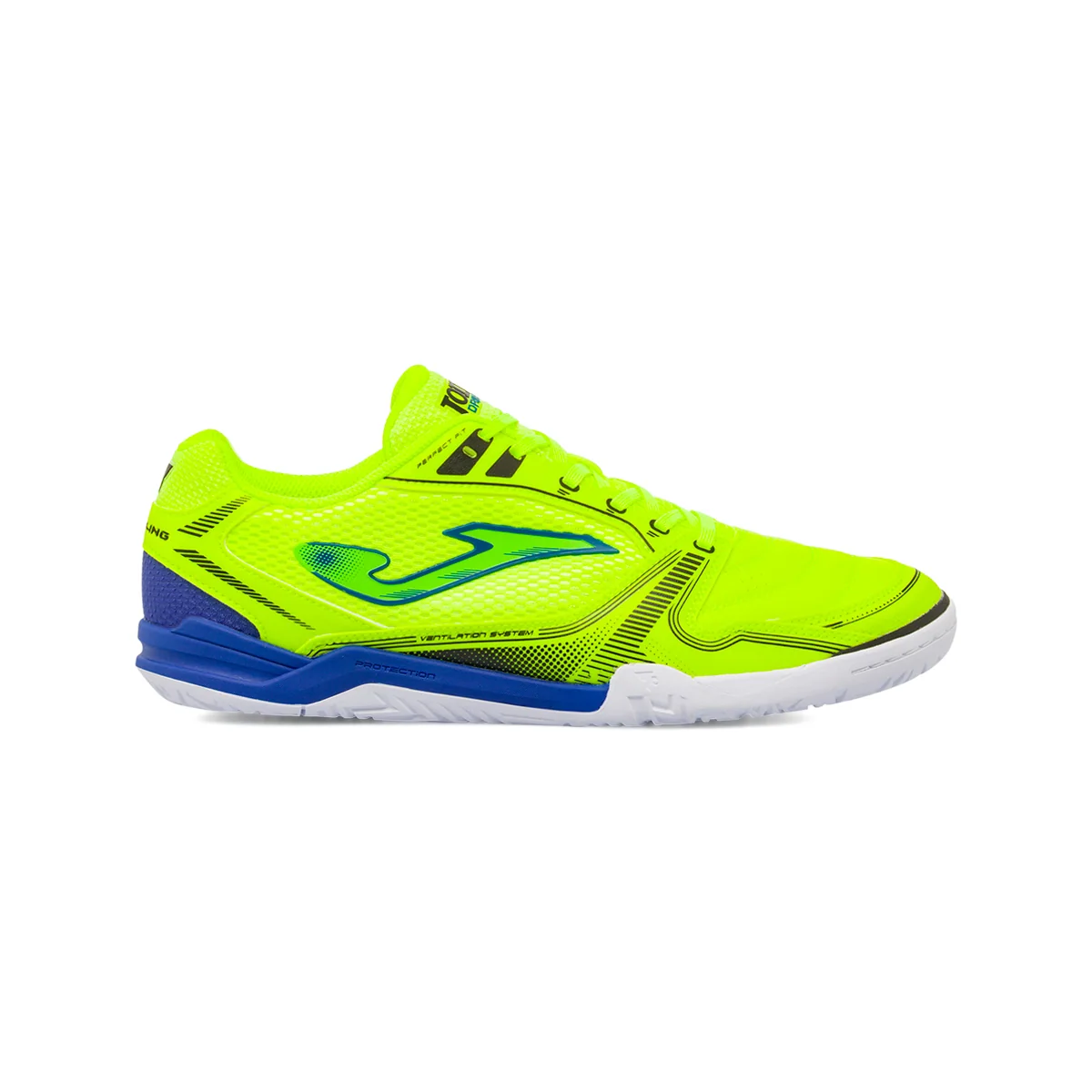 Scarpe da Calcetto Giallo e blu da Uomo Joma Dribling 2509 Indoor IC